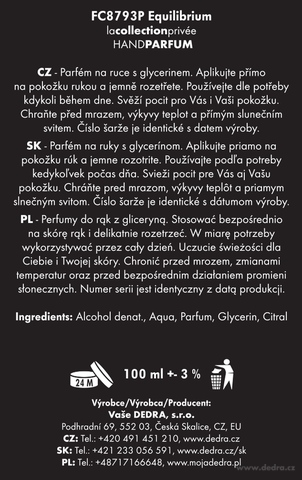 Etiketa k výrobku FC8793P Etiketa k výrobku FC8793P